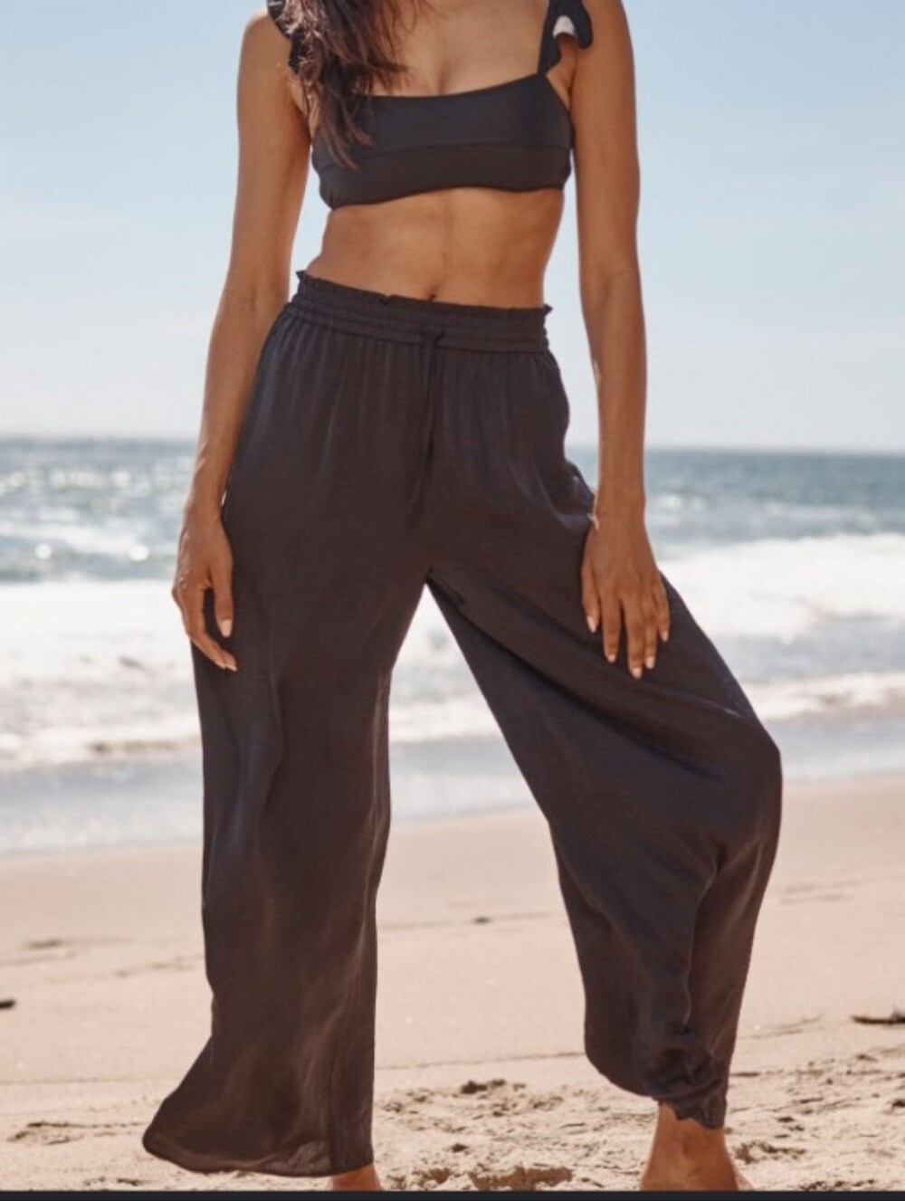 Summersalt Silky Luxe Palazzo Pants Wide Leg